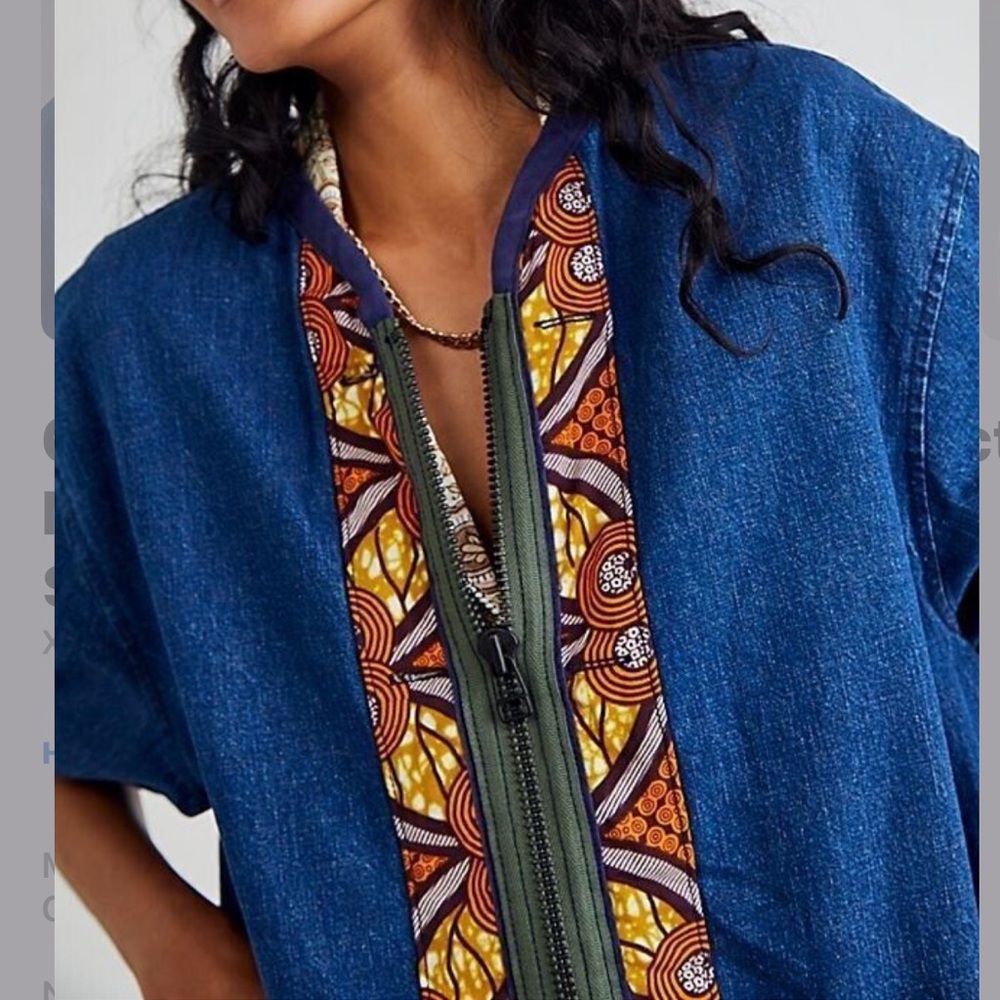 FREE PEOPLE X DR. COLLECTOR CASABLANCA DENIM JACKET - RARE! NWT sz XL